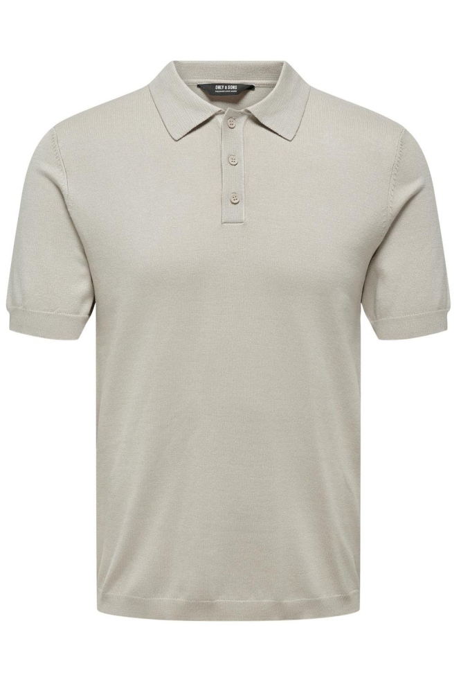 ONSWYLER LIFE REG 14 SS POLO KNIT N 22022219 Silver Lining